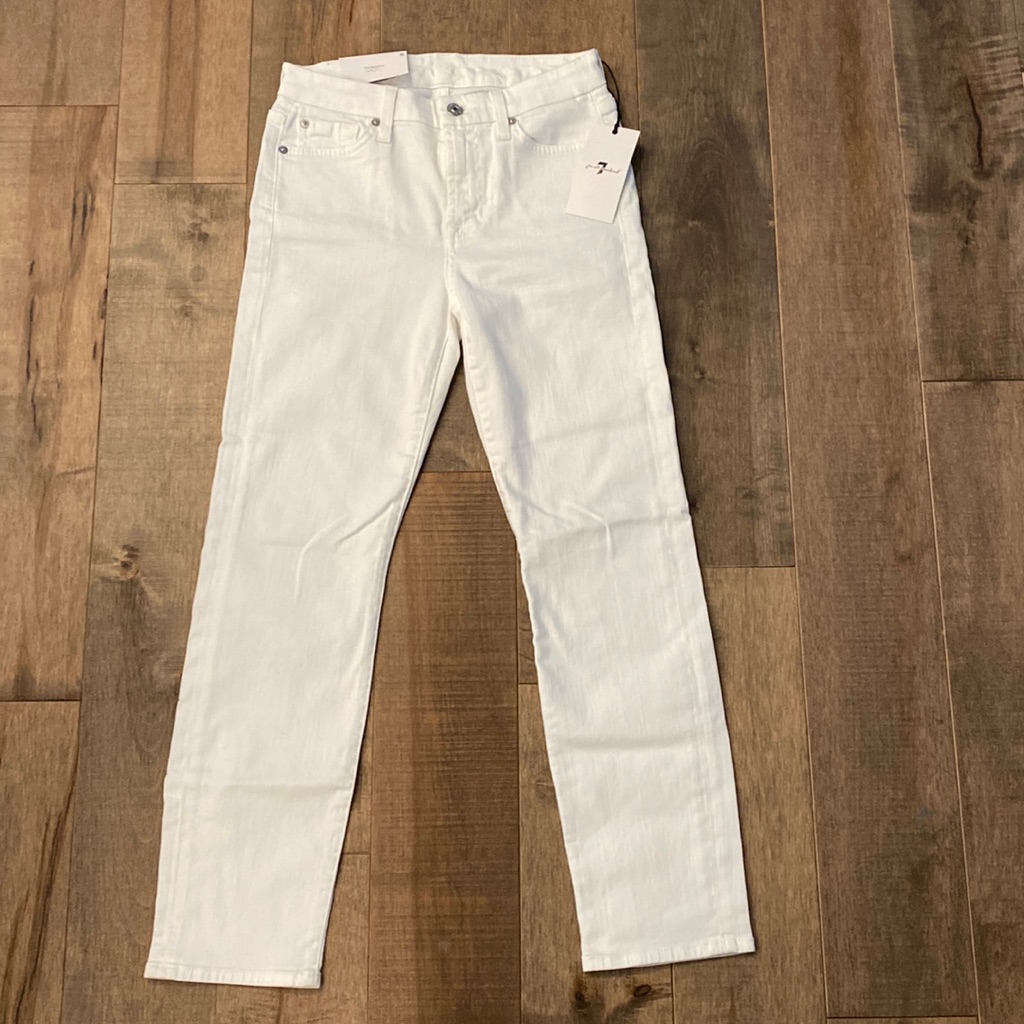 Brand New White 7 For All Mankind Jeans